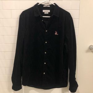 Urban Outfitters Black Corduroy Shirt